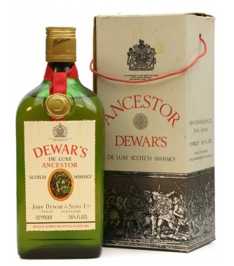 Dewars De Luxe Ancestor 1960s Blended Scotch Whisky - 75cl 40%