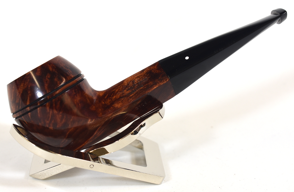 Alfred Dunhill - The White Spot Amber Root 3104 Group 3 Straight Bulldog Pipe (DUN140)