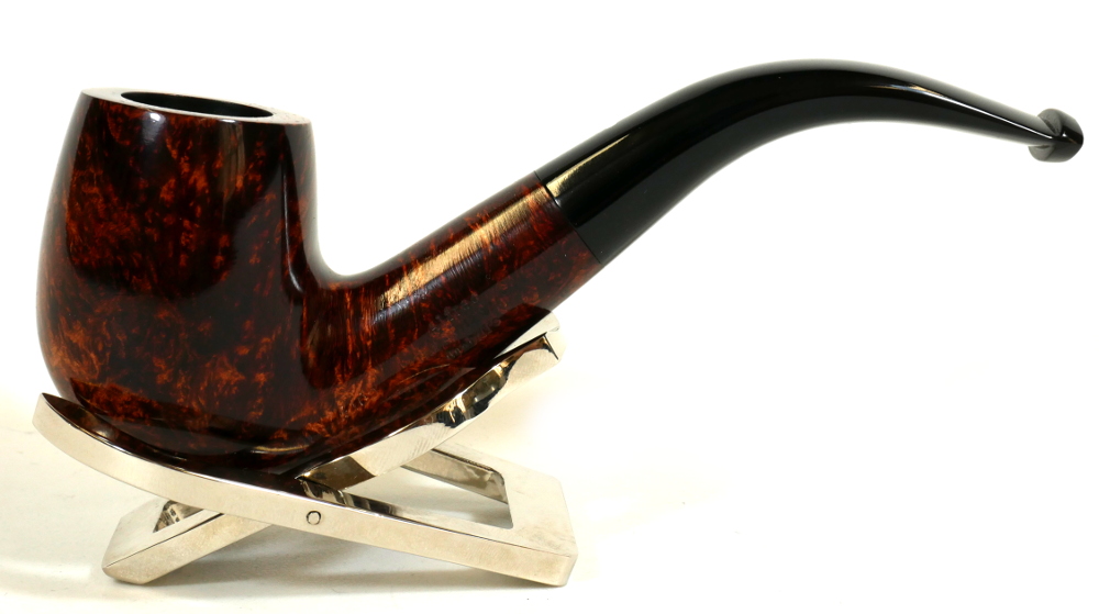 Alfred Dunhill - The White Spot Amber Root 4102 Group 4 Bent Pipe (DUN181)