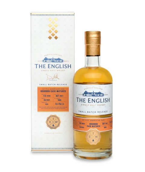 English Whisky First Fill Bourbon Cask Matured - 46% 70cl