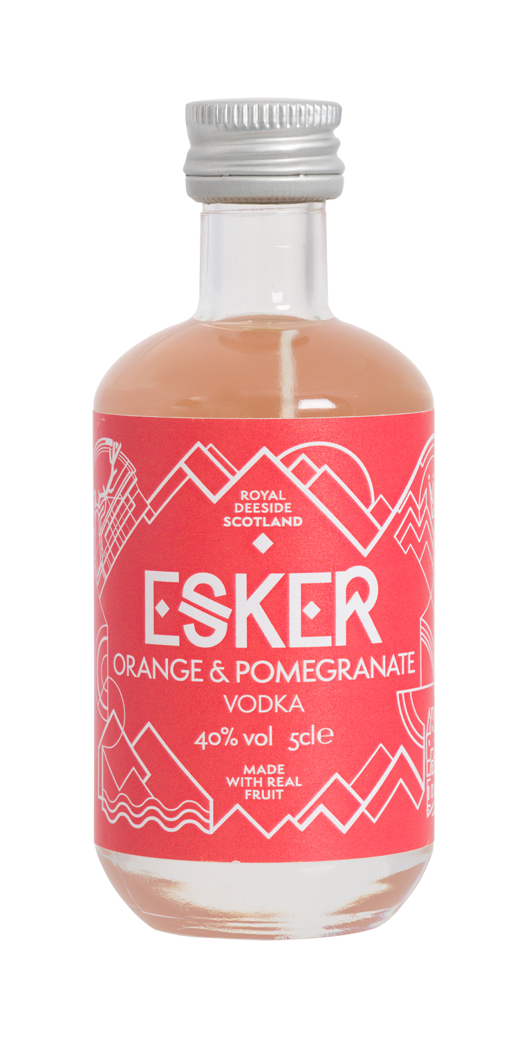 Esker Orange & Pomegranate Vodka Miniature - 40% 5cl