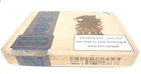 Empty Drew Estate Undercrown Maduro Flying Pig Box