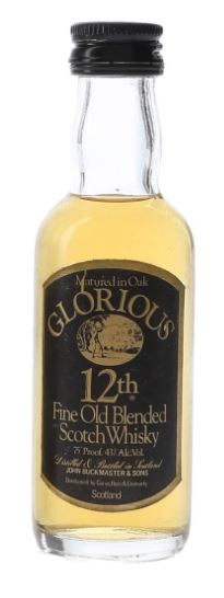 Glorious 12th Bottled 1970s Miniature - 43%