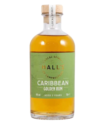 Halls Golden Caribbean 3 Year Old Rum - 45% 70cl