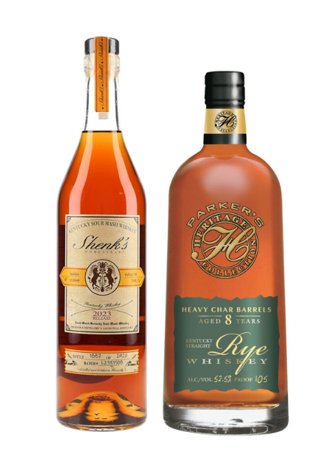 SPECIAL OFFER BUNDLE DEAL - Michters Shenk Homestead Sour Mash 2023 Release & Parkers Heritage Collection 13th Edition 8 Year Old Rye