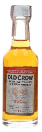 Old Crow 6 Year Old Bottled 1970s-1980s Miniature - 5cl 43%