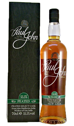 Paul John Peated Select Cask Indian Single Malt Whisky - 70cl 55.5%