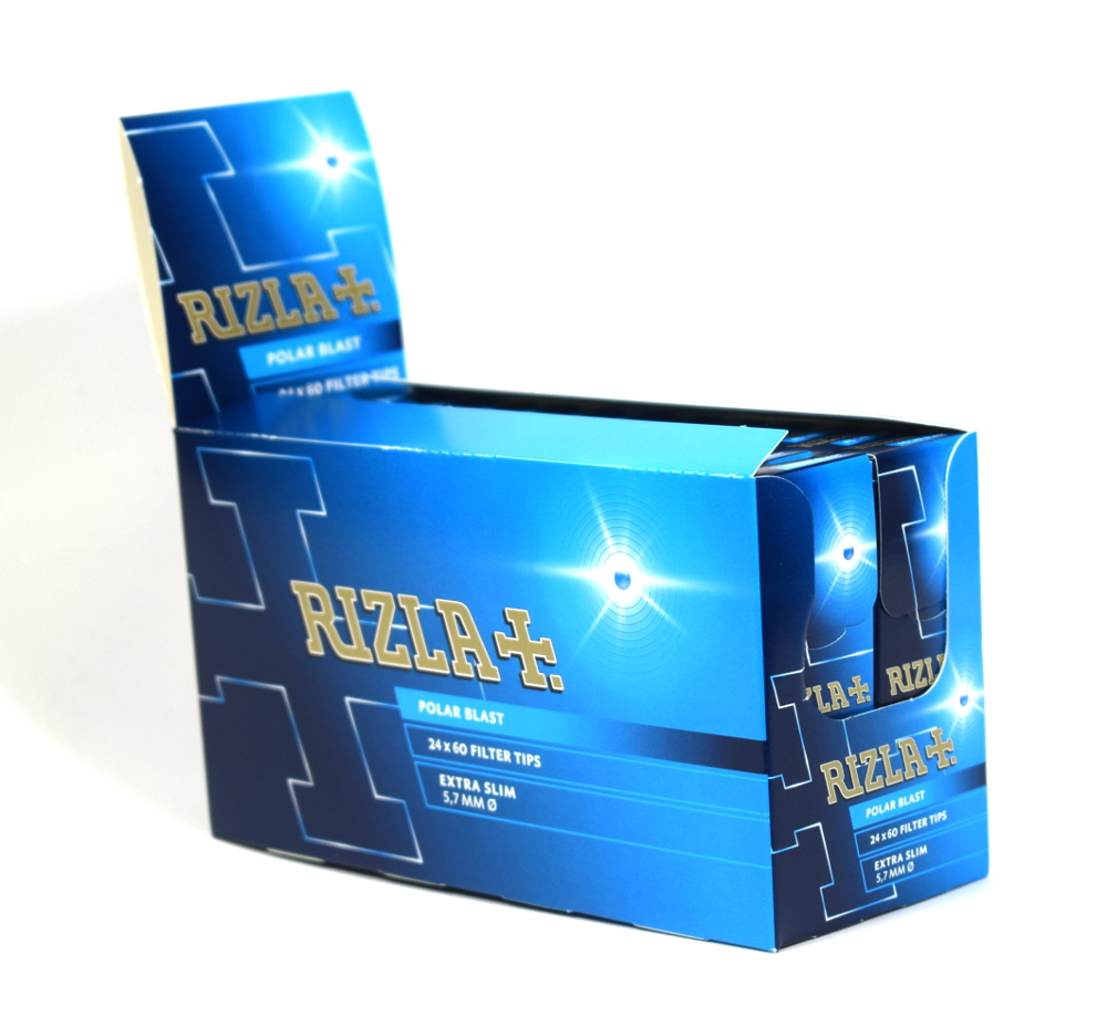 Rizla Polar Blast Filter Tips Extra Slim Filters BEST PRICE Full Sealed Box