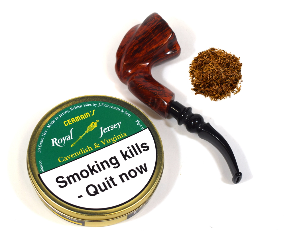 Germains Royal Jersey Cavendish & Virginia Pipe Tobacco 50g Tin