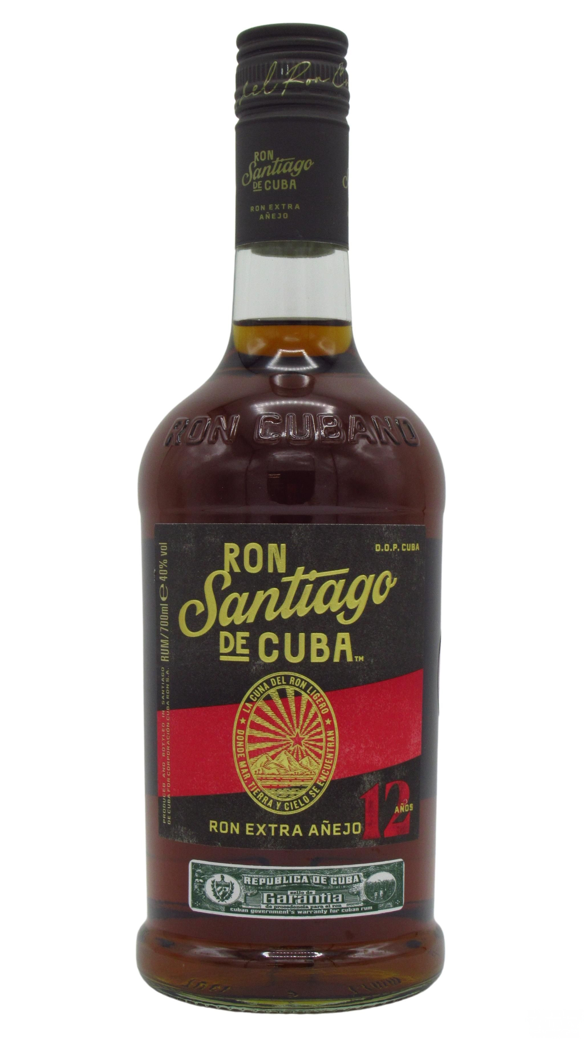 Ron Santiago de Cuba 12 Year Old Extra Anejo Rum - 40% 70cl