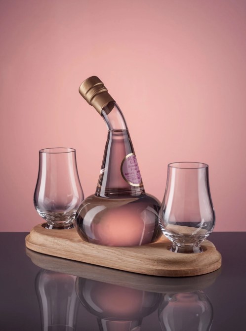 Mini Pot Still Gin Decanter & 2 Glasses (Stylish Whisky) - 200ml 40%