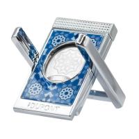 ST Dupont Cigar Cutter & Cigar Stand - Alhambra Blue & Chrome