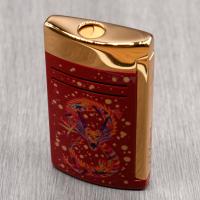 ST Dupont Lighter - Maxijet - Dragon - Golden Burgundy