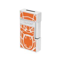 ST Dupont Lighter - Biggy - Orlinski Kong - Orange & Chrome
