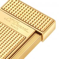 ST Dupont Lighter - Slimmy - Golden Diamond Head