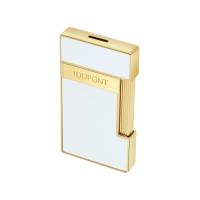 ST Dupont Lighter - Slimmy - White Lacquer & Gold