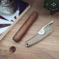 Les Fines Lames Le Petit - The Cigar Pocket Knife - Brass Hexagon