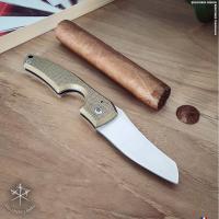 Les Fines Lames Le Petit - The Cigar Pocket Knife - Brass Hexagon