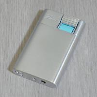 Zino ZS Jet Flame Lighter - Chrome & Cyan