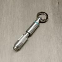 Zino Z9 Punch Cutter with Key Ring - Chrome & Cyan (End of Line)