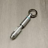 Zino Z9 Punch Cutter with Key Ring - Chrome & Cyan