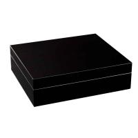 SLIGHT SECONDS - Adorini Torino Black Deluxe Cigar Humidor - 30 Cigar Capacity (AD059)