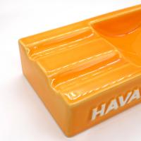 Havana Club Collection Ashtray - El Secundo Double Cigar Ashtray - Corn Yellow