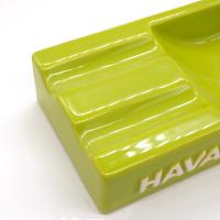 Havana Club Collection Ashtray - El Secundo Double Cigar Ashtray - Fennel Green