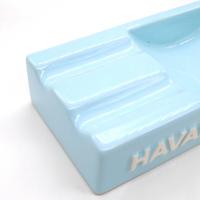 Havana Club Collection Ashtray - El Secundo Double Cigar Ashtray - Caribbean Blue