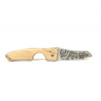 Les Fines Lames Le Petit - The Cigar Pocket Knife - Rose Blade Curly Maple