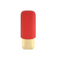 ST Dupont Limited Edition Dragon Cigar Case - Golden & Burgundy Scale - Holds 2 Cigars (Discontinued)