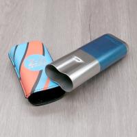 ST Dupont Limited Edition Cigar Case - Blue & Chrome 24H Le Mans - Holds 2 Cigars