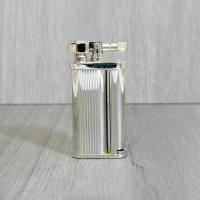 Tsubota Pearl - Eddie Pipe Lighter with Tool - Silver Stripe