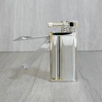 Tsubota Pearl - Eddie Pipe Lighter with Tool - Silver Stripe