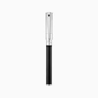 ST Dupont Rollerball Pen - D-Initial - Black & Chrome