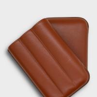 Recife Chesterfield Culture Totally Nuts Leather Cigar Case - 3 Cigar Capacity