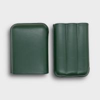 Recife Chesterfield Culture Wild Forest Leather Cigar Case - 3 Cigar Capacity