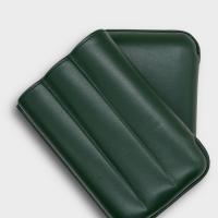 Recife Chesterfield Culture Wild Forest Leather Cigar Case - 3 Cigar Capacity