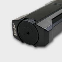 Eurojet 3 in 1 Torch Cigar Lighter with Punch and Rest - Black & Chrome