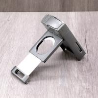 Winjet Angled 2 Jet Gas Lighter with 60 Ring Gauge Cigar Cutter - Matte Grey