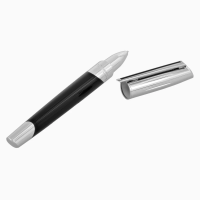 ST Dupont Rollerball Pen - Silver & Black