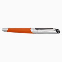 ST Dupont Rollerball Pen - Silver & Matte Orange