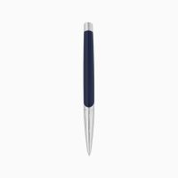 ST Dupont Defi Millennium Ballpoint Pen - Silver & Blue