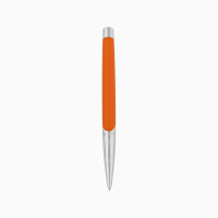 ST Dupont Defi Millennium Ballpoint Pen - Silver & Matte Orange