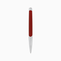 ST Dupont Defi Millennium Ballpoint Pen - Silver & Matte Red