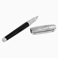 ST Dupont Fountain Pen - Prestige Vitruvian Man - Black