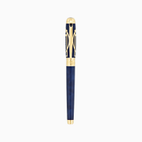 ST Dupont Fountain Pen - Prestige Vitruvian Man - Blue