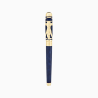 ST Dupont Fountain Pen - Prestige Vitruvian Man - Blue