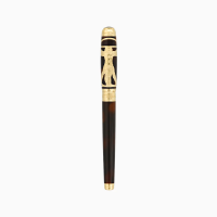 ST Dupont Rollerball Pen - Prestige Vitruvian Man - Brown