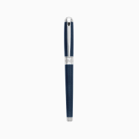 ST Dupont Line D Rollerball Pen - Blue Lacquer & Palladium